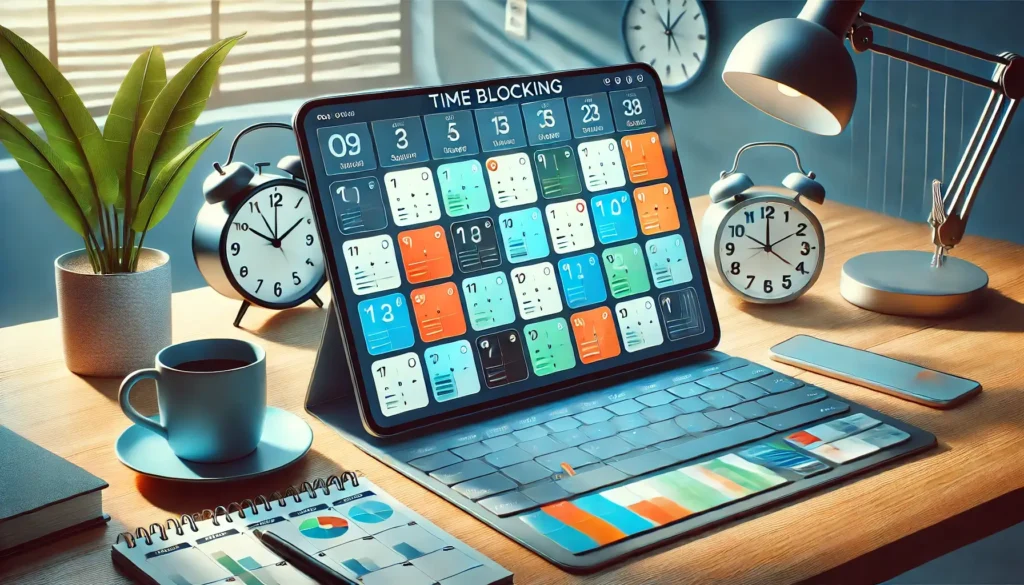Aplicación de la técnica de ‘time blocking’ para una gestión eficiente del tiempo y aumento de la productividad. Planificación de tareas en bloques de tiempo definidos, minimizando las distracciones y mejorando el enfoque y la concentración en objetivos diarios. Todo esto en nuestro blog de productividad