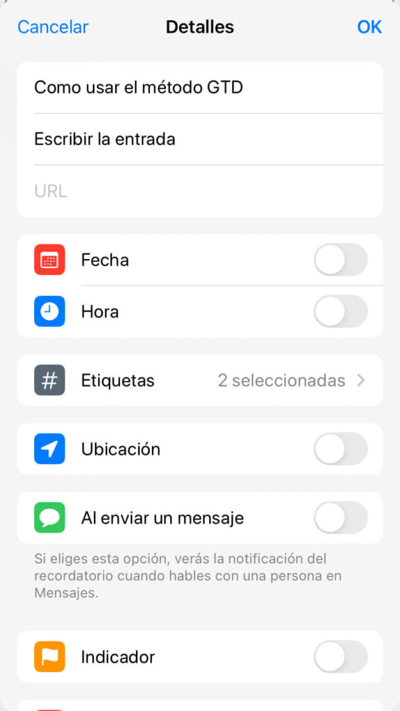 App de recordatorios para aumentar la productividad