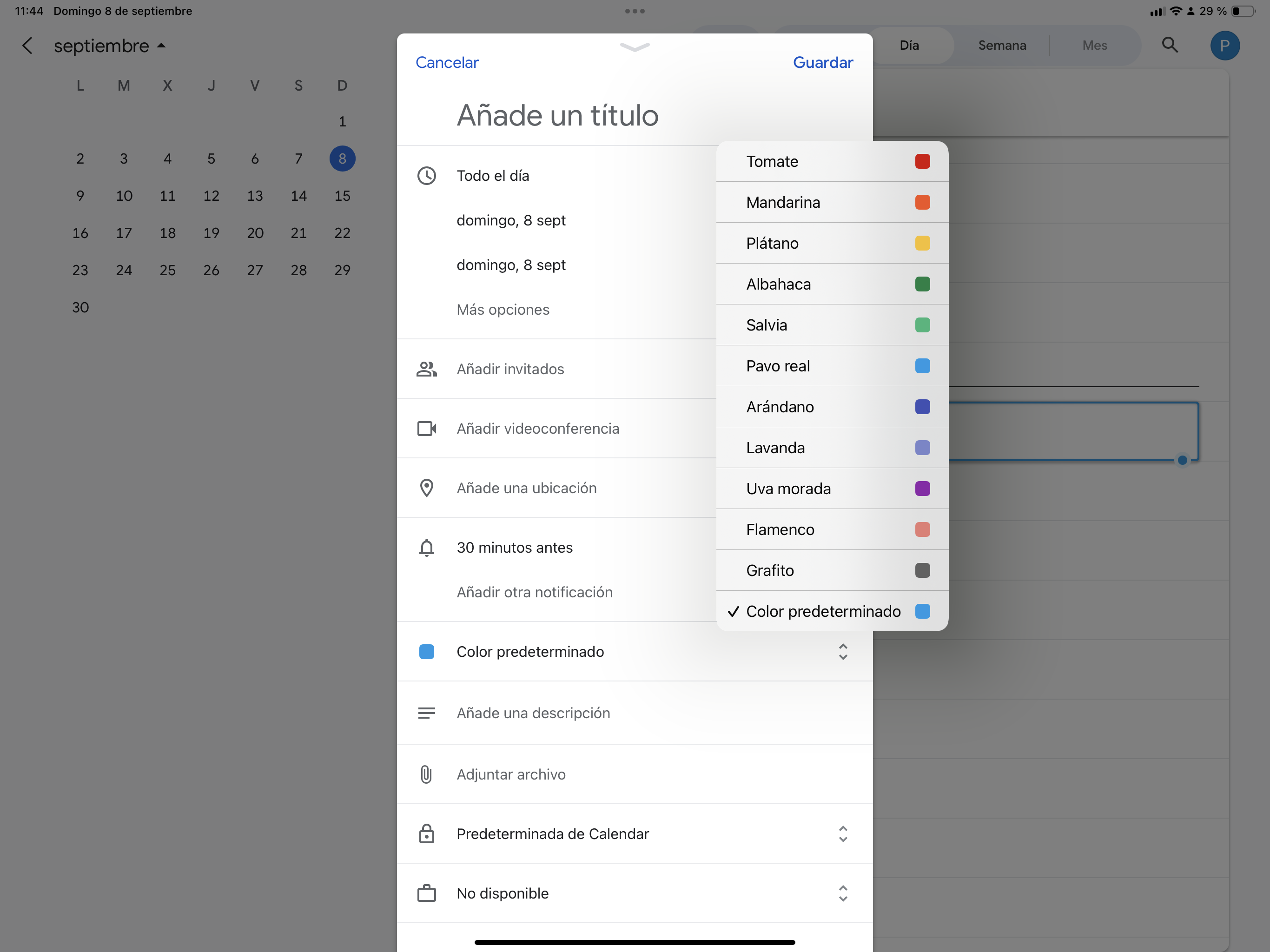 colores para clasificar tareas de google calendar de forma productiva